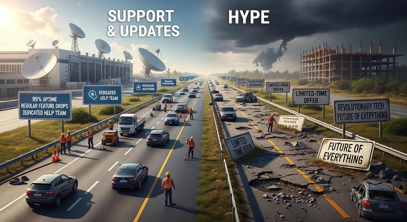 Why support and updates matter more than hype