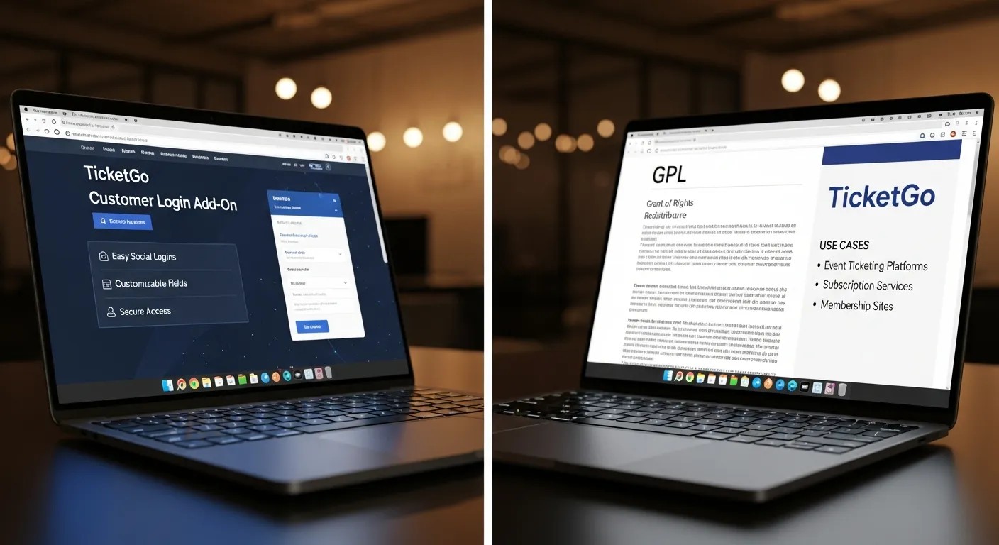 TicketGo Customer Login Add On GPL Comparison and Use Cases