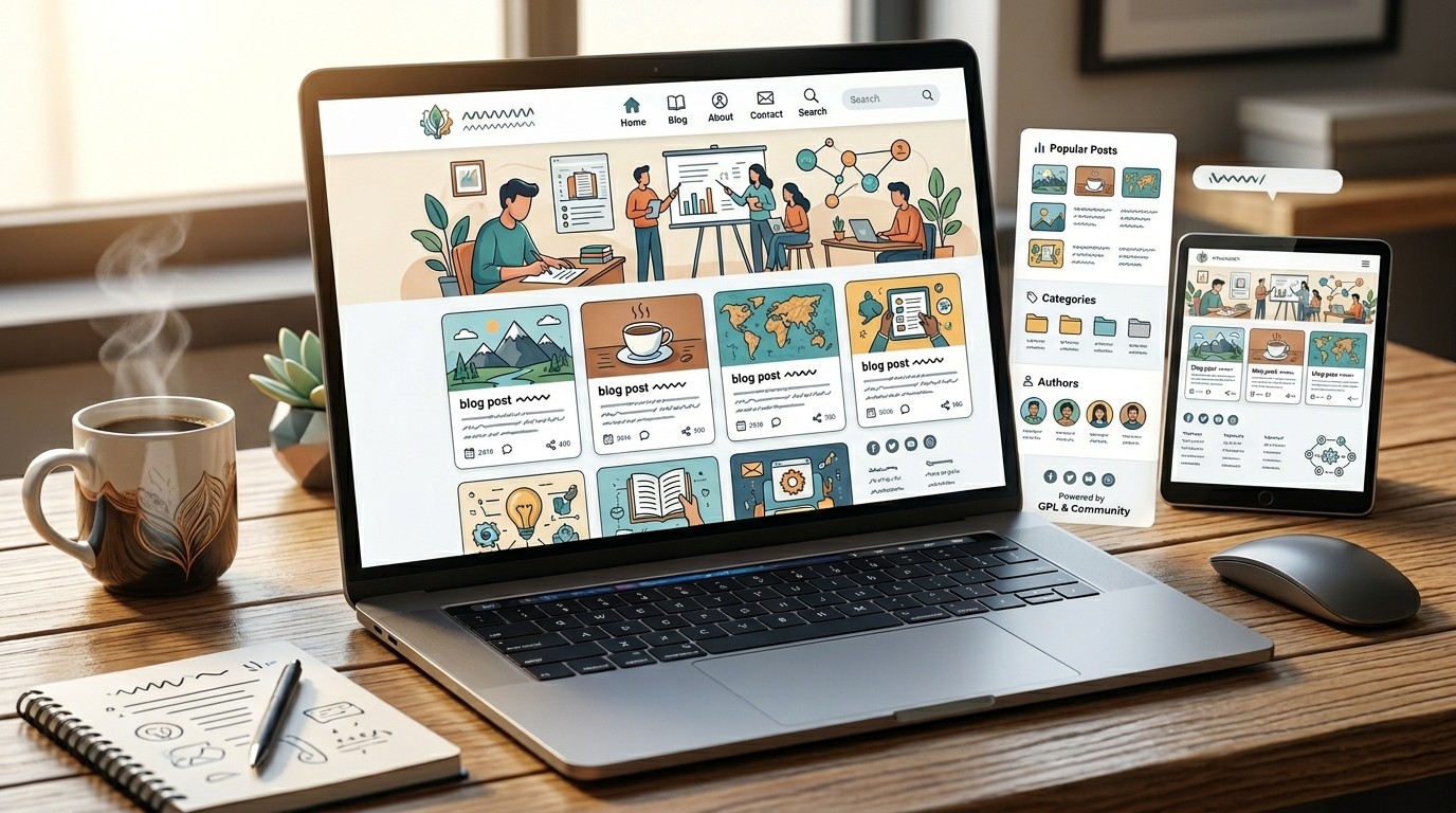 Best GPL Themes For Blogs Maintenance and updates