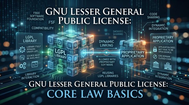 GNU Lesser General Public License : Core Law Basics